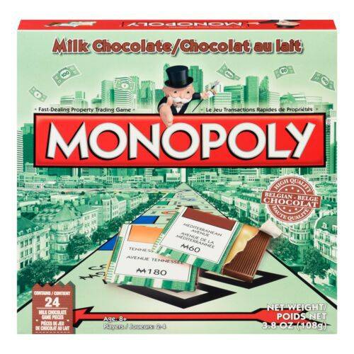 Monopoly chocolats de lait belge (108 g) - belgian milk chocolates (108 g)
