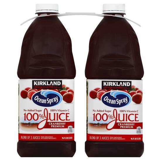 Kirkland Signature 100% Juice Cranberry Premium (2 x 96 fl oz)