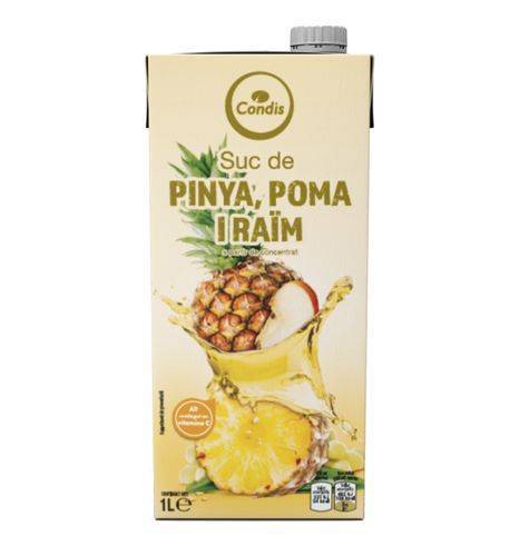 Zumo Condis de Piña-Manzana-Uva (1 l)