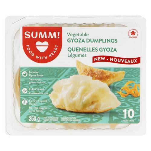 SUMM! Vegetable Gyoza Dumplings (250 g, 10 ct)