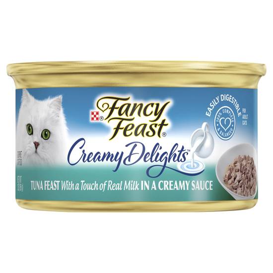 Fancy Feast Adult Creamy Delights Tuna Feast In A Creamy Sauce Wet Cat Food 85g