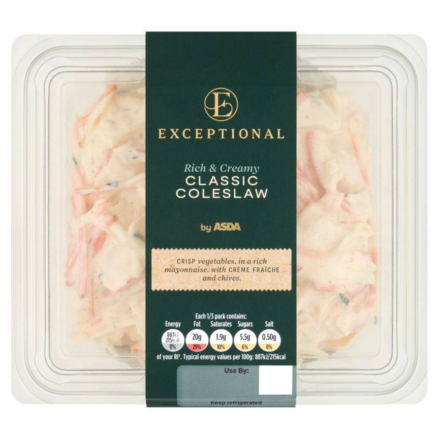 ASDA Exceptional Rich & Creamy Classic Coleslaw (300g)