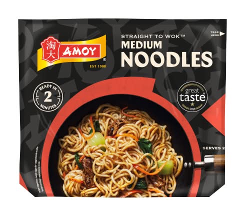 Amoy Straight To Wok Medium Noodles (150g)