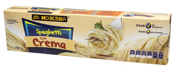 La Moderna · Spaghetti con crema (200 g)