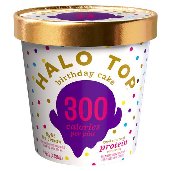 Halo Top Birthday Cake Ice Cream 16oz