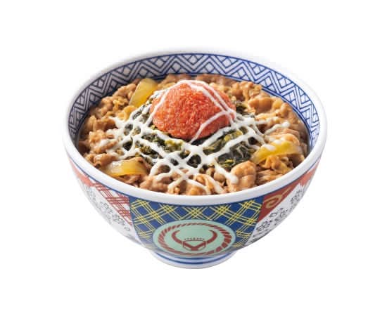 明太高菜マヨ牛丼