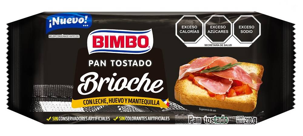 Bimbo · Pan tostado brioche (210 g)