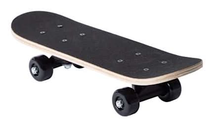 Printed Skateboard 17in Checkered