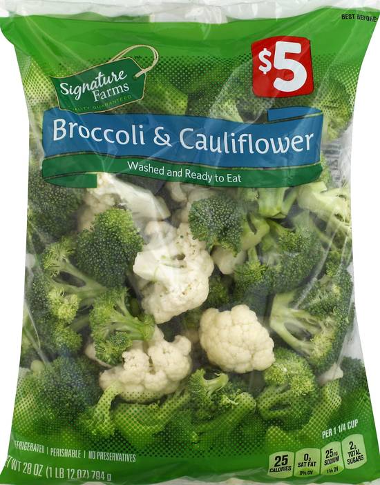 Signature Farms Broccoli & Cauliflower (28 oz)