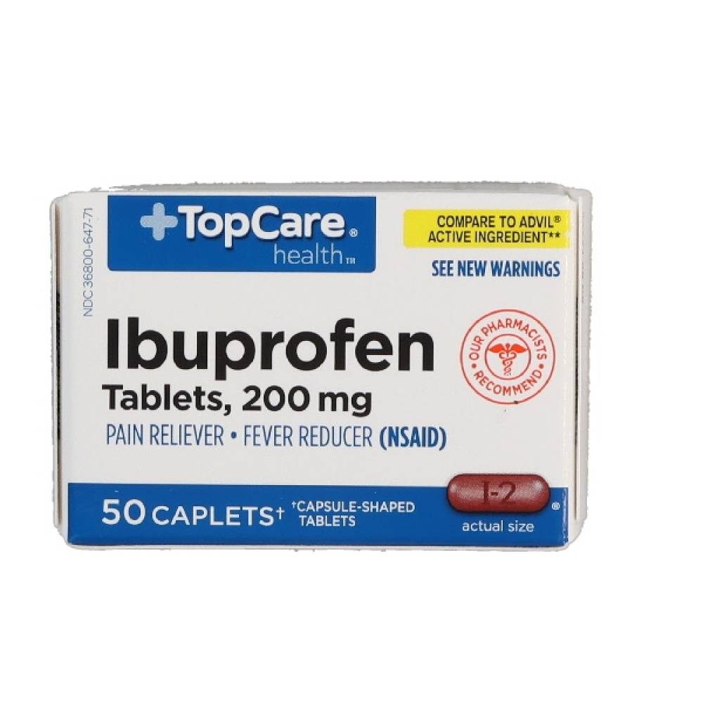 TopCare Ibuprofen 200mg Coated Caplets (200 mg)