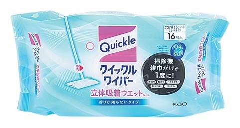 花王 クイックルワイパー立体ウェット 16枚