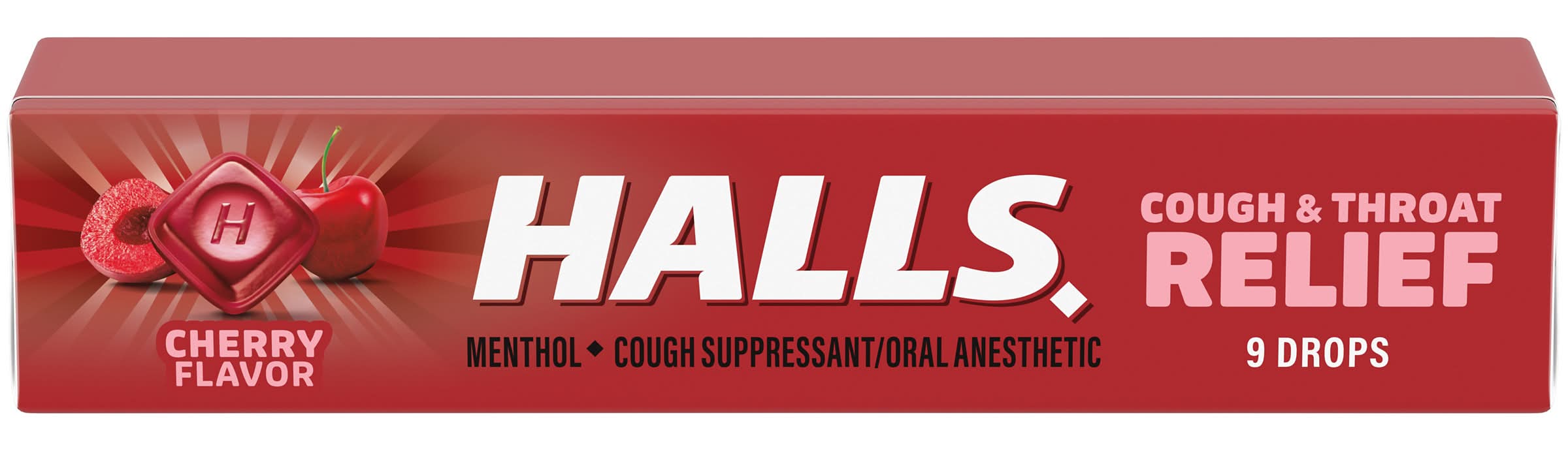 Halls Triple Soothing Action Cherry Cough Suppressant (1.16 oz)