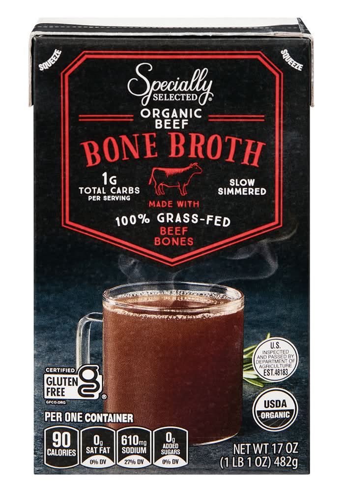 Specially Selected Organic Bone Broth, Beef (17 oz)