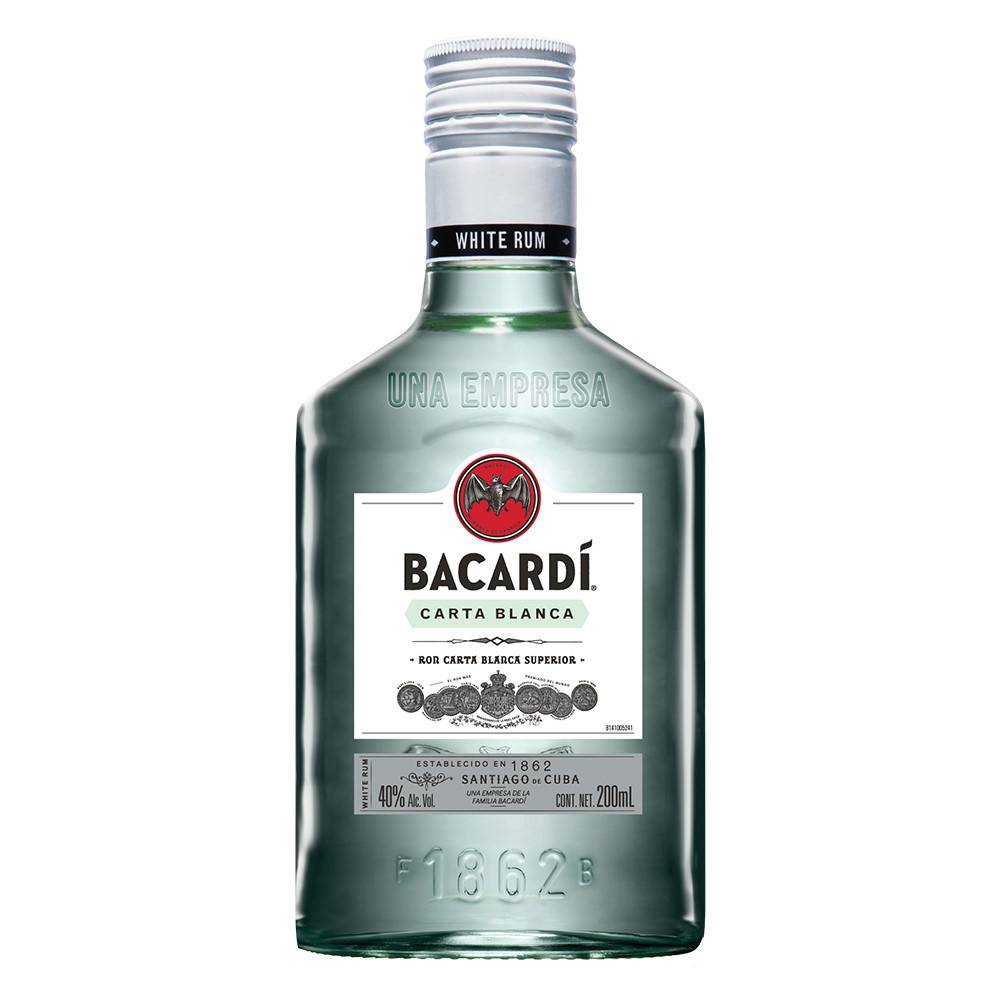 Bacardí · Ron blanco (200 ml)