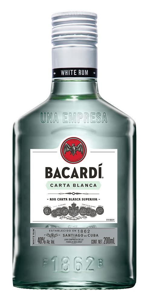 Bacardí · Ron carta blanca superior (200 ml)
