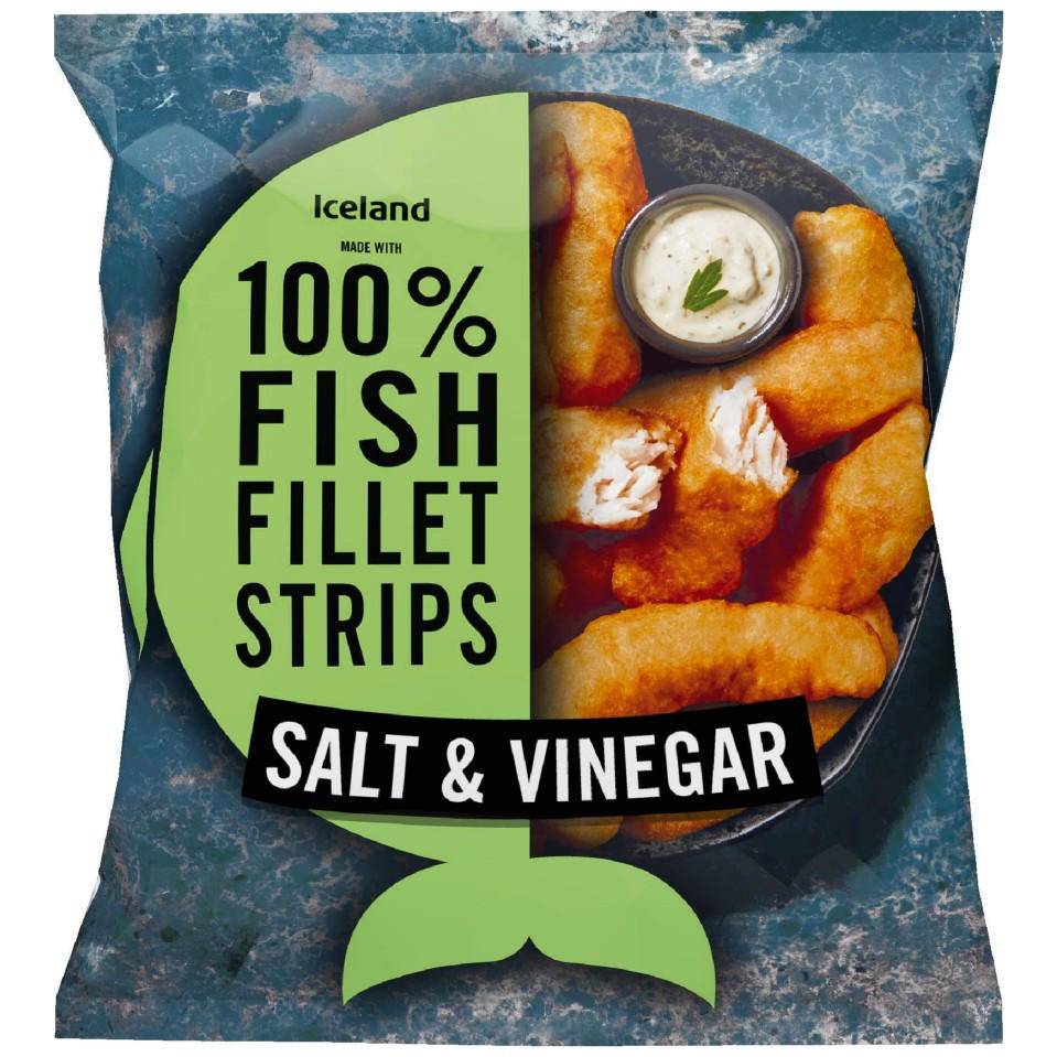 Iceland Made With 100% Fish Fillet Strips ( salt -vinegar)