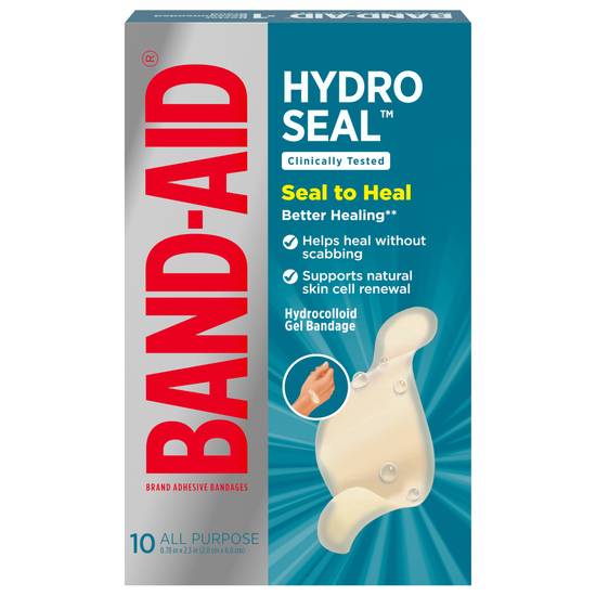 Band-Aid Hydro Seal All-Purpose Adhesive Bandages (10 ct)