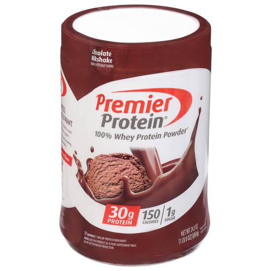 Premier Protein Chocolate Milkshake Whey Protein Powder (24.5 oz)