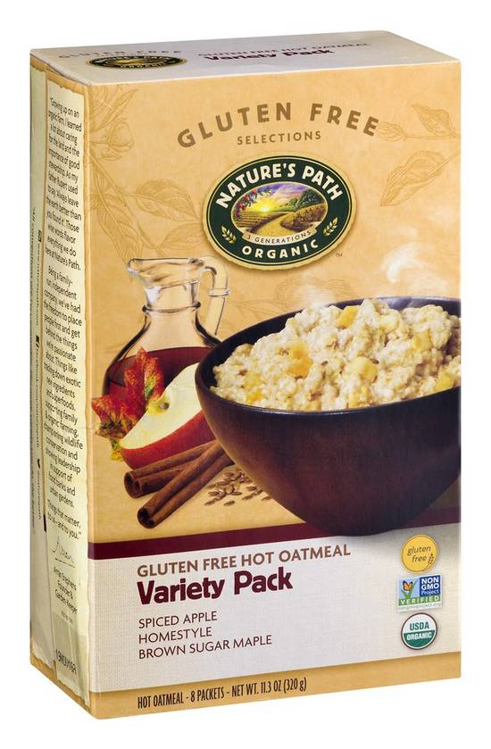 Nature's Path Organic Gluten Free Hot Oatmeal Variety pack (8 ct)