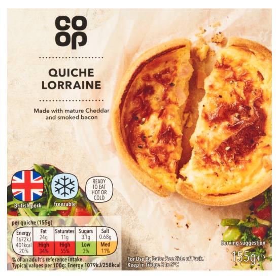 Co-Op Quiche Lorraine (cheese-smoked )