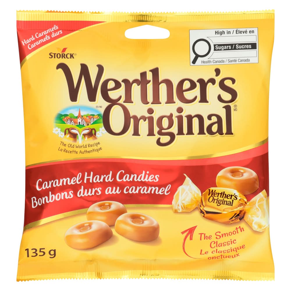 Werther's original bonbons durs (caramel) - werther's original hard caramels candy (135 g)