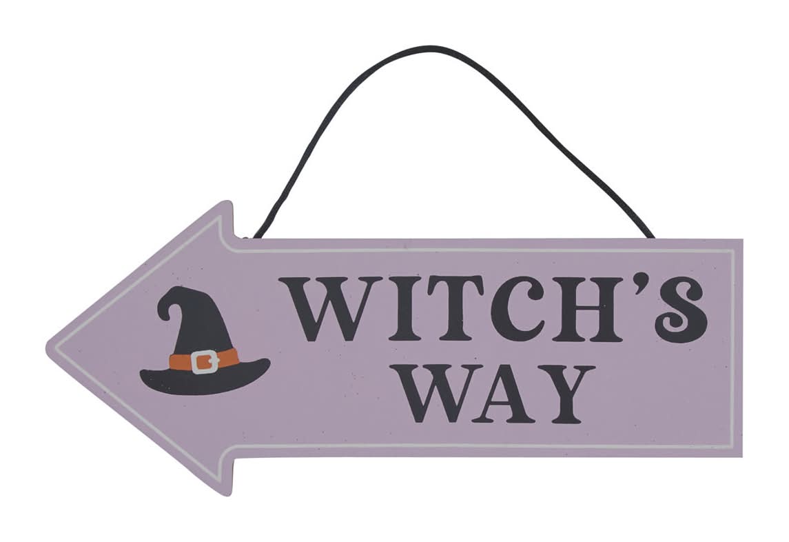 Halloween Caution Wall Sign Decor 3 Assorted Styles
