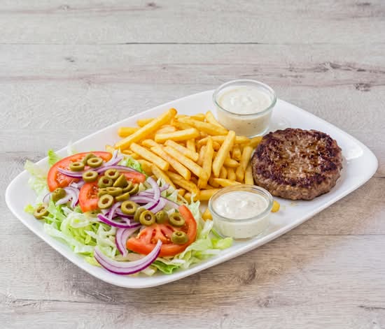 Menu assiette steak
