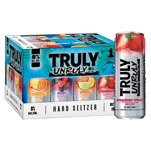 Truly Unruly Hard Seltzer Variety pack, Assorted (12 x 12 fl oz)