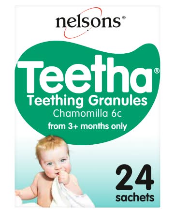 Nelsons Teetha Teething Granules From 3+ Months Only Sachets (10g)