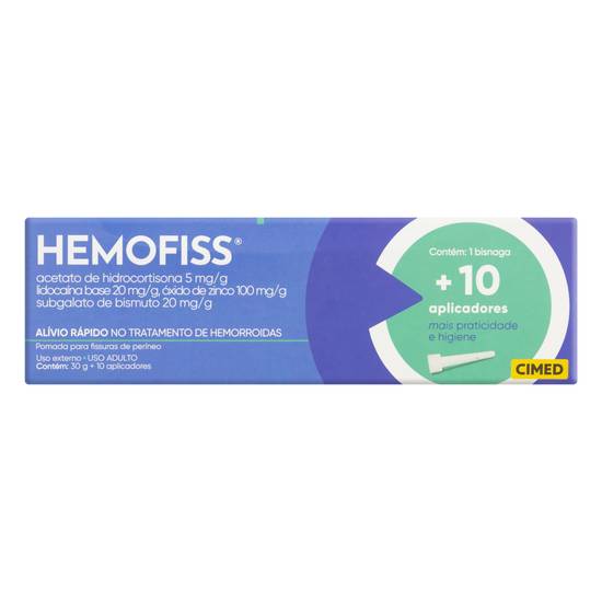 Cimed pomada com aplicador hemofiss (30g)