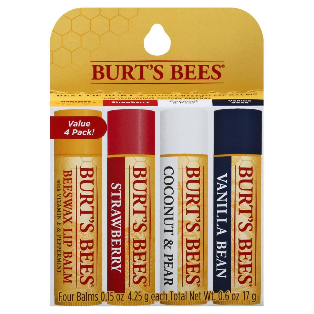 Burt's Bees Multipack Moisturizing Lip Balm (0.6 oz)