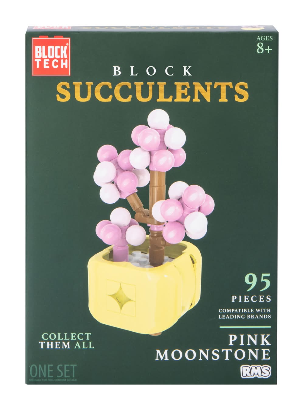 Block Tech® Block Succulents Set Pink Moonstone