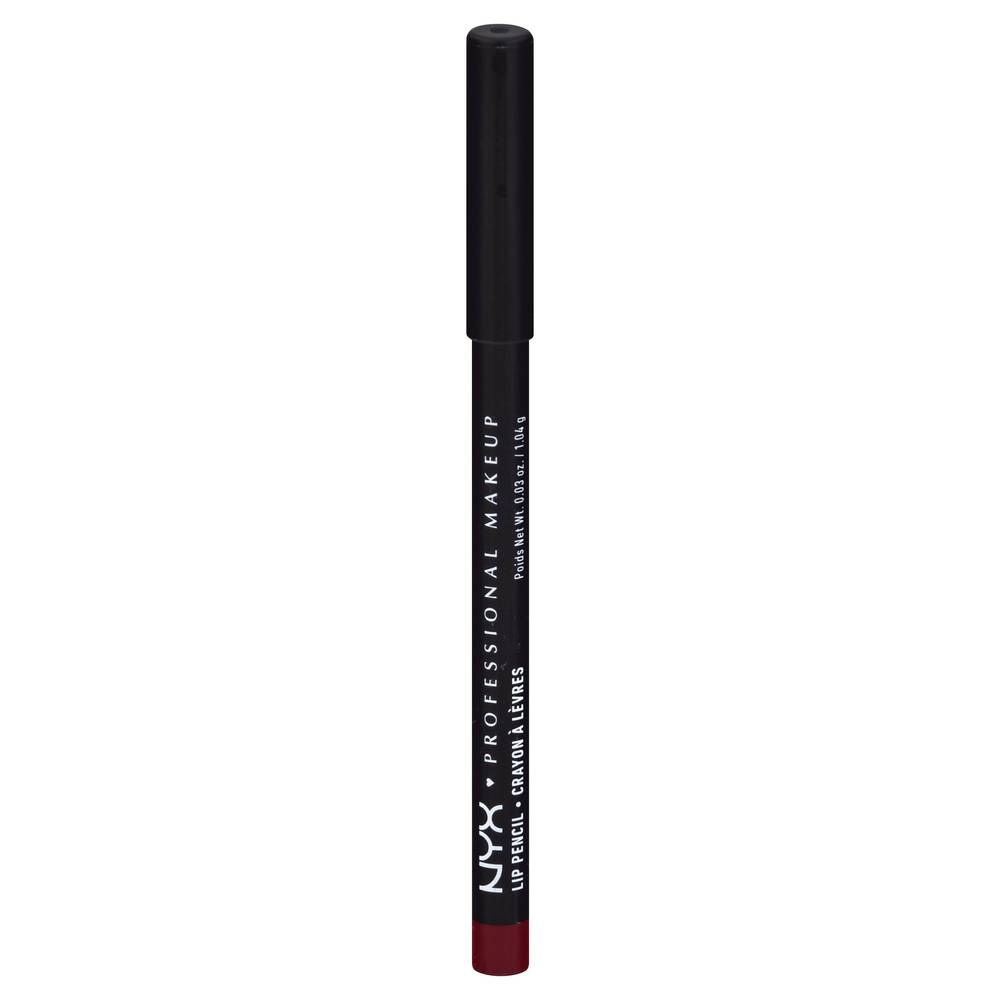 NYX Professional Makeup Professional Makeup Slim Lip Pencil Creamy Long Lasting Lip Liner, Cabaret (0.03 oz)