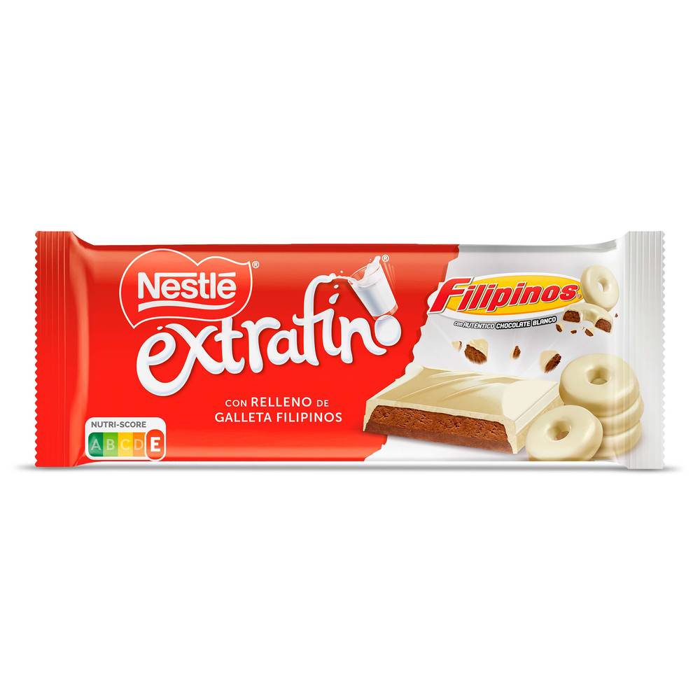 Chocolate Blanco Con Relleno De Galleta Filipinos Nestlé Extrafino 84 G