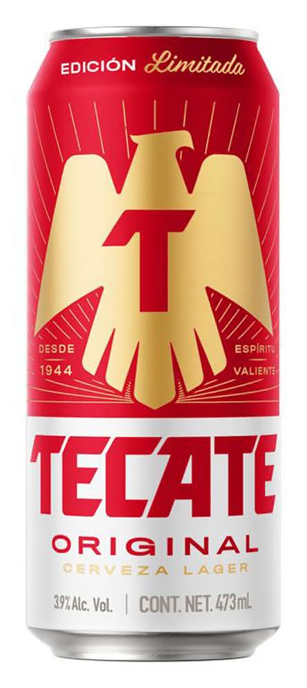 Tecate · Cerveza lager original (473 ml)