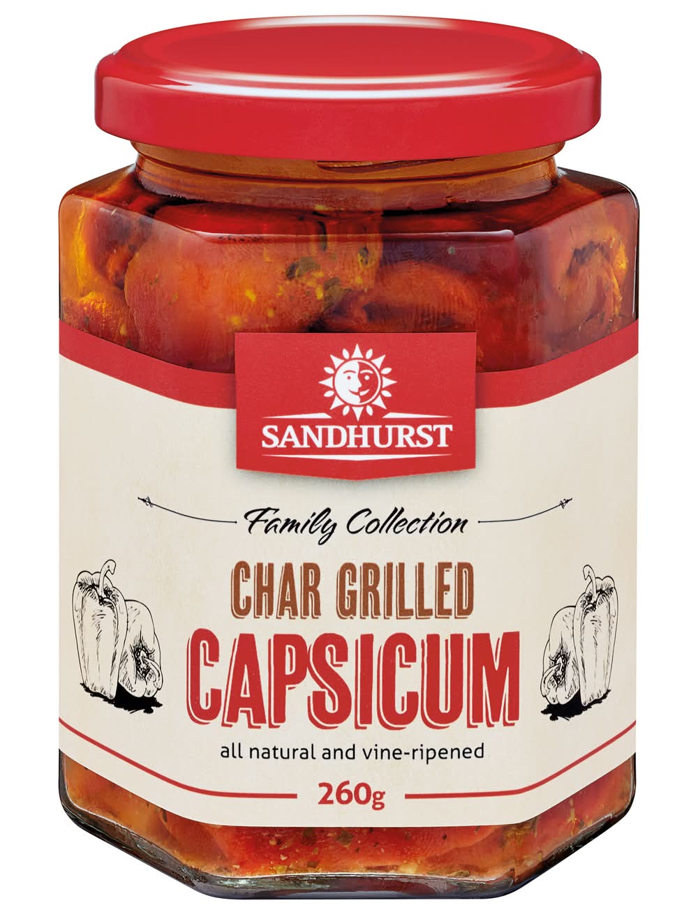 Sandhurst Char Grilled Capsicum (260g)