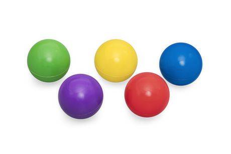 Play Day Plastic Play Balls Set, Assorted (100 ct)