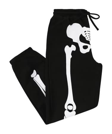 Young Mens Skeleton Graphic Pants JR Small Skeleton