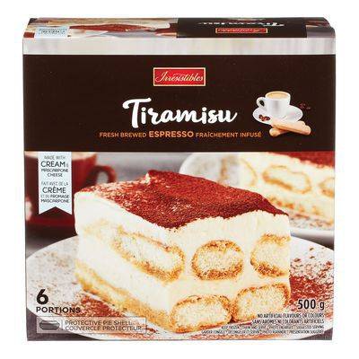 Irresistibles gâteau tiramisu gusto italiano surgelé (500 g) - tiramisu fresh brewed espresso dessert (500 g)