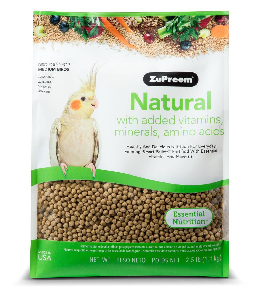 ZuPreem® Natural Medium Bird Food (Color: Assorted, Size: 2.5 Lb)