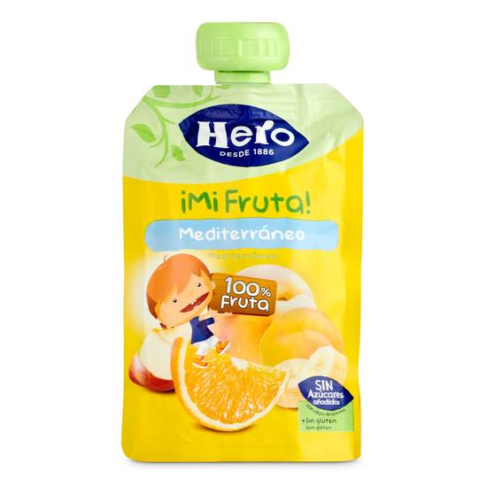 Puré de fruta mediterráneo Hero bolsa 100 g