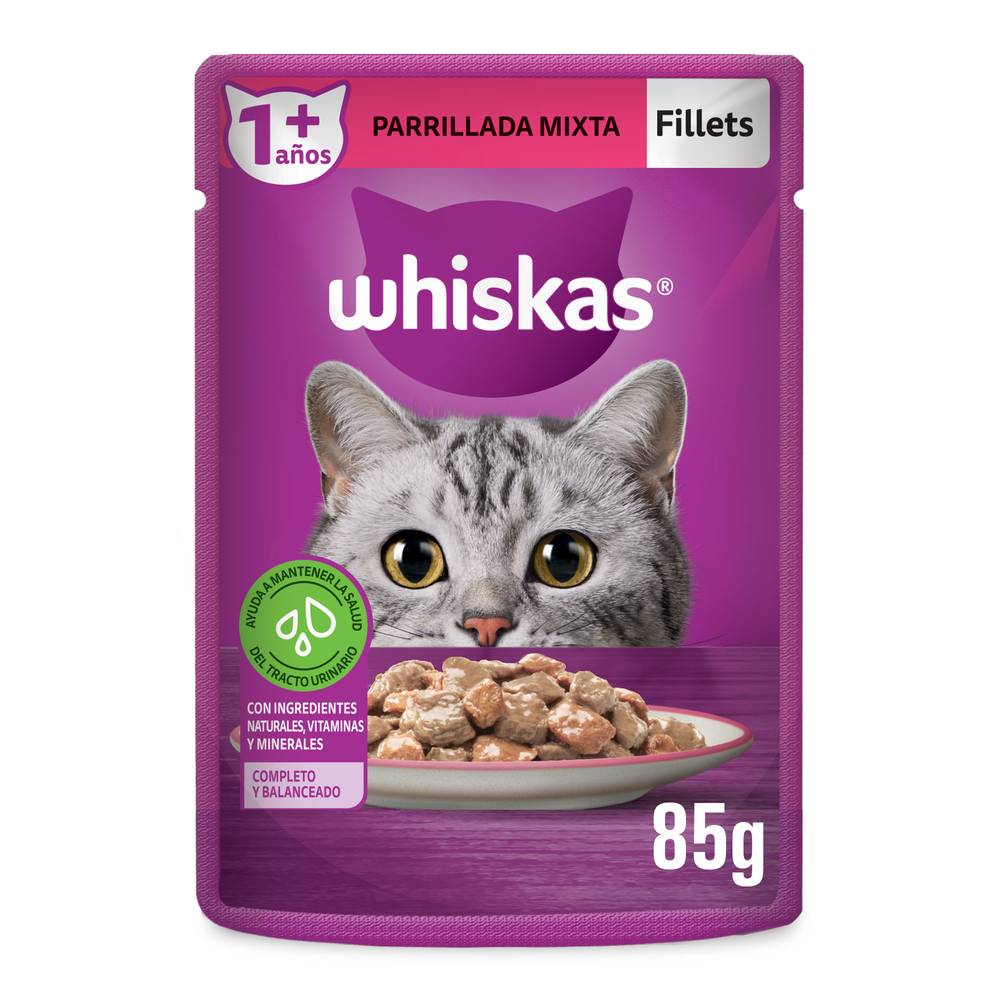 Whiskas · Alimento húmedo para gato fillets parrillada mixta (85 g)