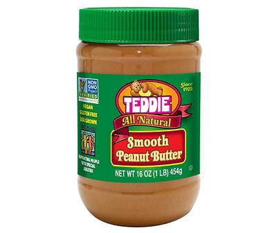 Smooth All Natural Peanut Butter, 16 Oz.
