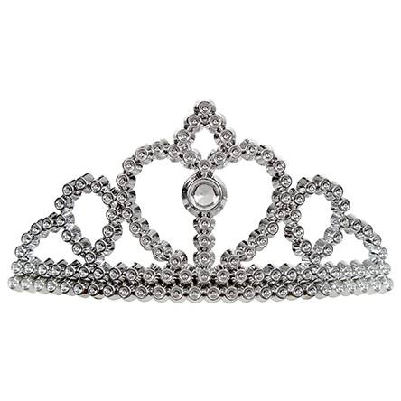 Corona princesa plata (paquete 6 piezas)