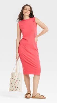 Universal Thread Knit Midi Shift Dress Delivery Near Me | Order Online |  Uber Eats