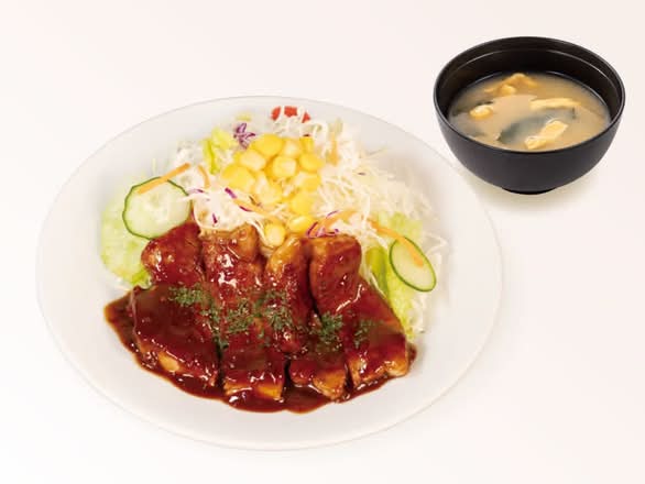 トンテキ定食（味噌汁付）