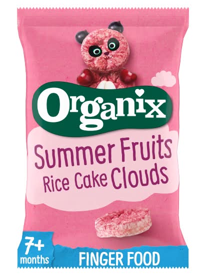 Organix Summer Fruits Rice Cake Clouds 7+ Months (40g)