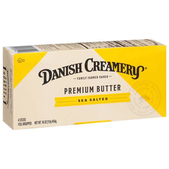 Danish Creamery Premium Sea Salted Butter Stick (4 ct)