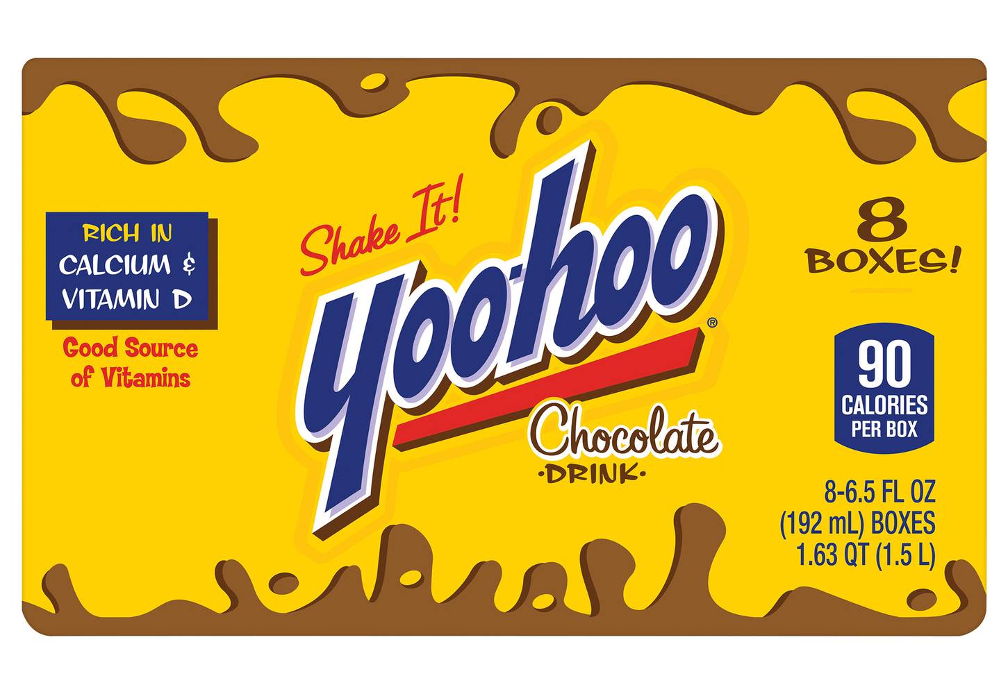 Yoo-hoo Soft Drink, Chocolate (8 x 6.5 fl oz)