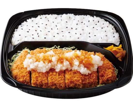 おろしロースとんかつ弁当～国産柚子の果汁入りぽん酢つき～ Grated daikon pork loin cutlet lunch box ～domestic yuzu-juice ponzu～
